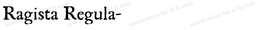 Ragista Regula字体转换
